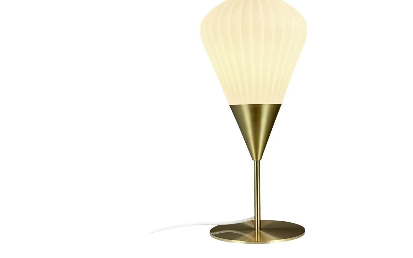 Ballon Bordslampa 45,5cm Opal/Mässing