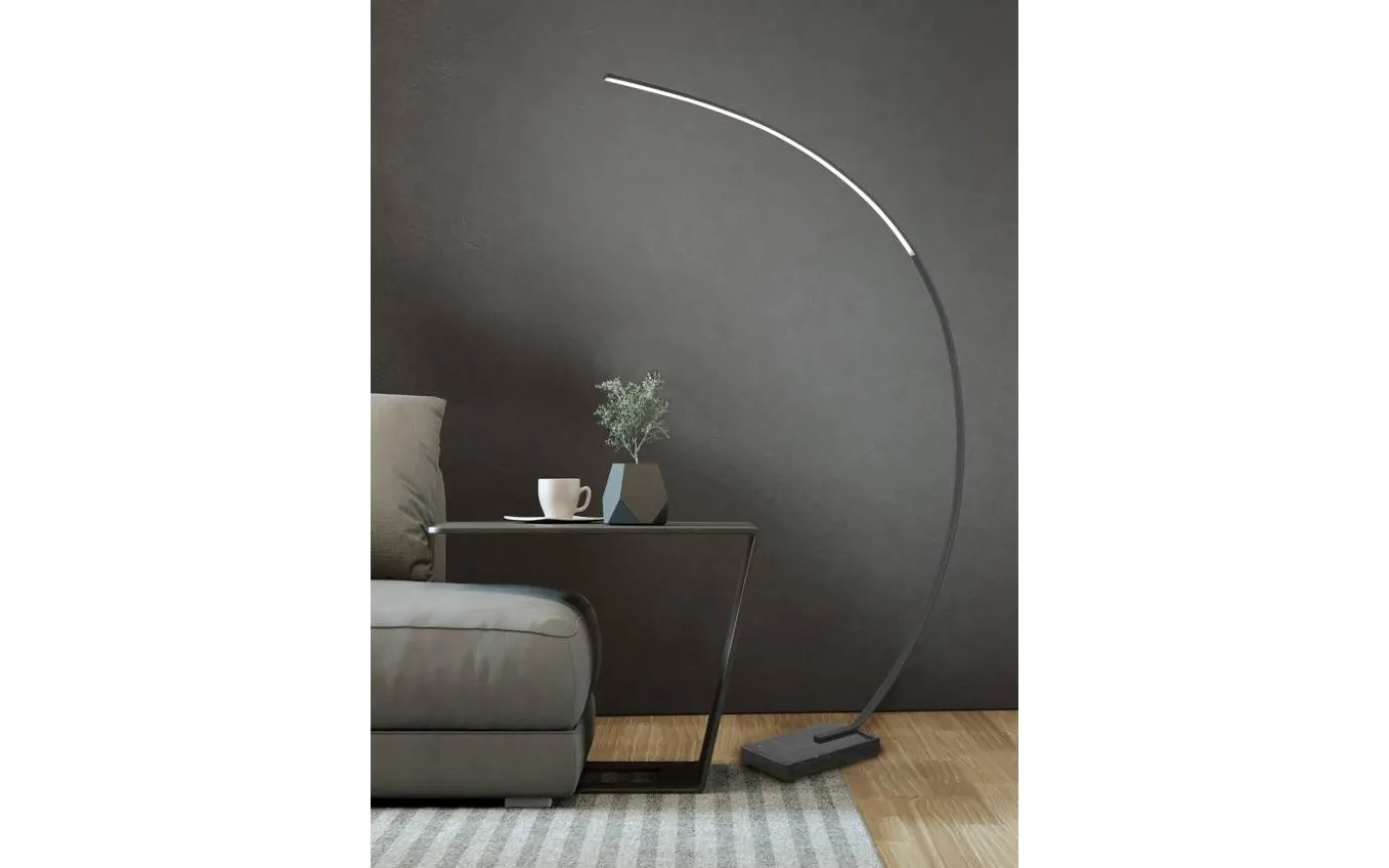 Bangkok Golvlampa LED mattsvart