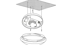 Bari Plafond 27,5cm Sensor Vit IP44