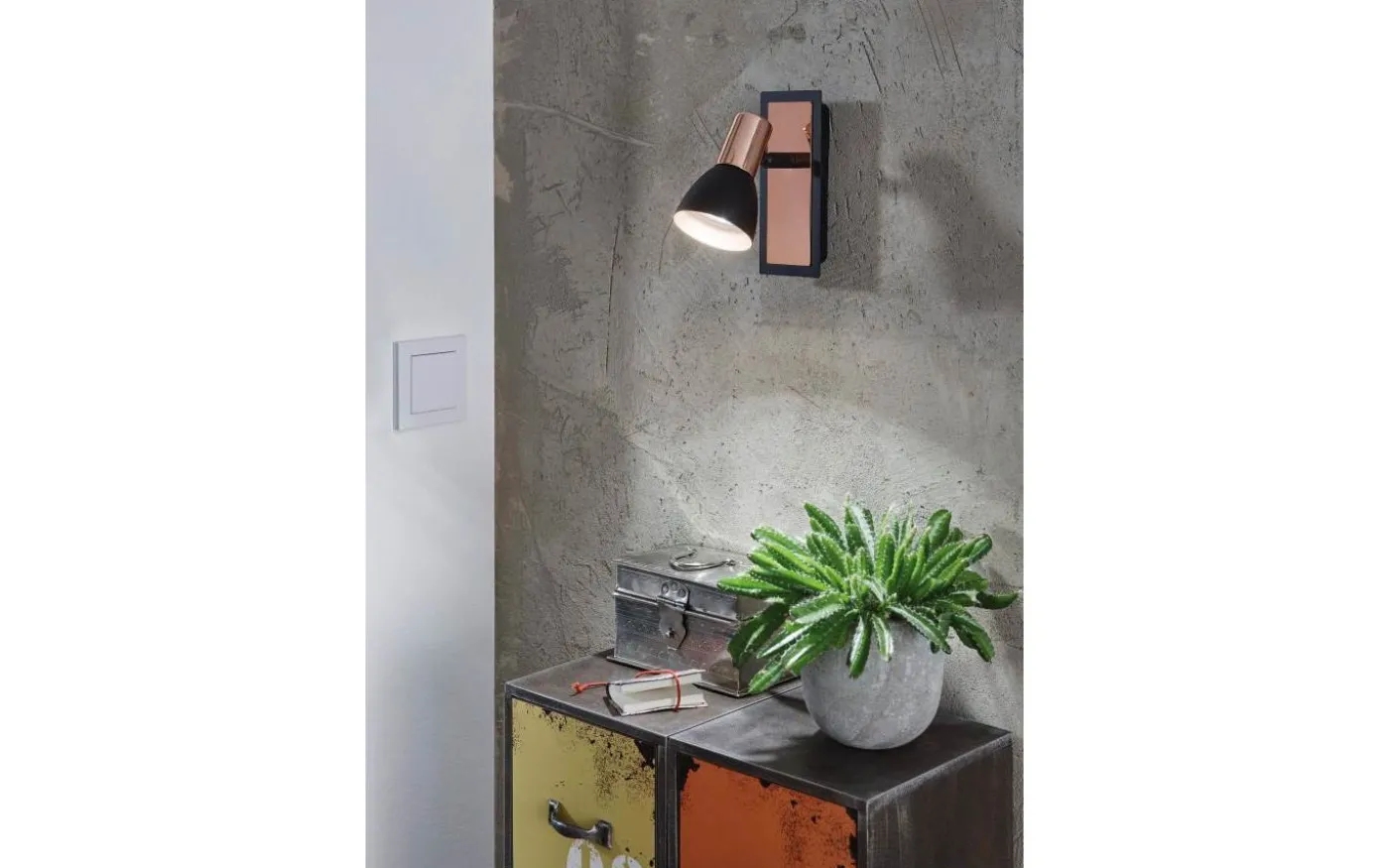 Barnham Vägglampa LED Svart