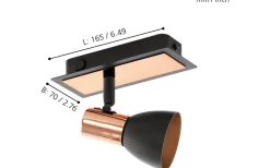 Barnham Vägglampa LED Svart