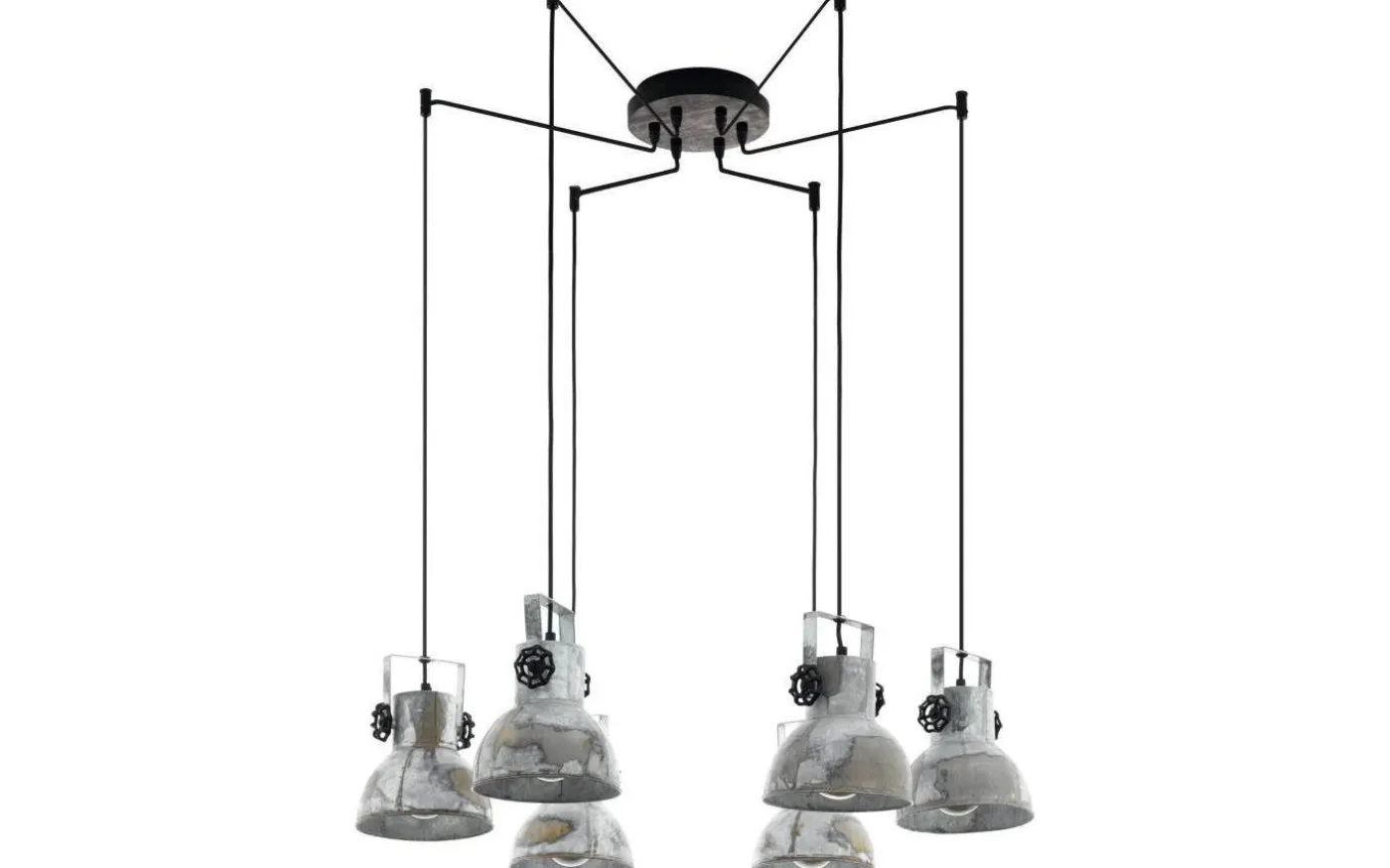 Barnstaple Taklampa 6L Grå