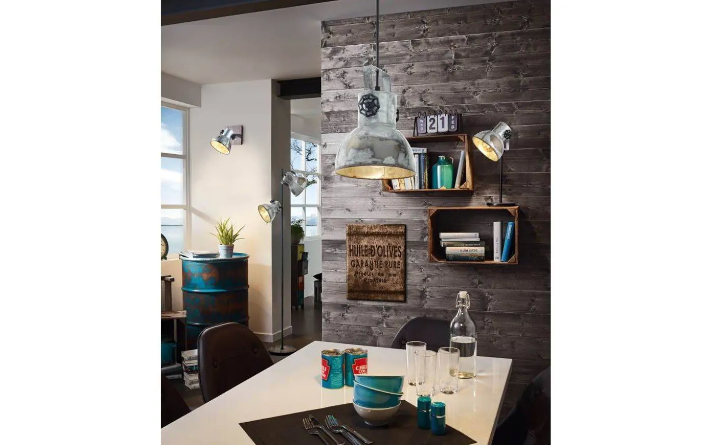 Barnstaple Vägglampa Grå