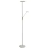 Barone 2L Golvlampa 1,8m LED CCT 27W+7W Dimbar Sand/Nickel