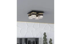 Barrancas Plafond 38cm Svart/Kristall
