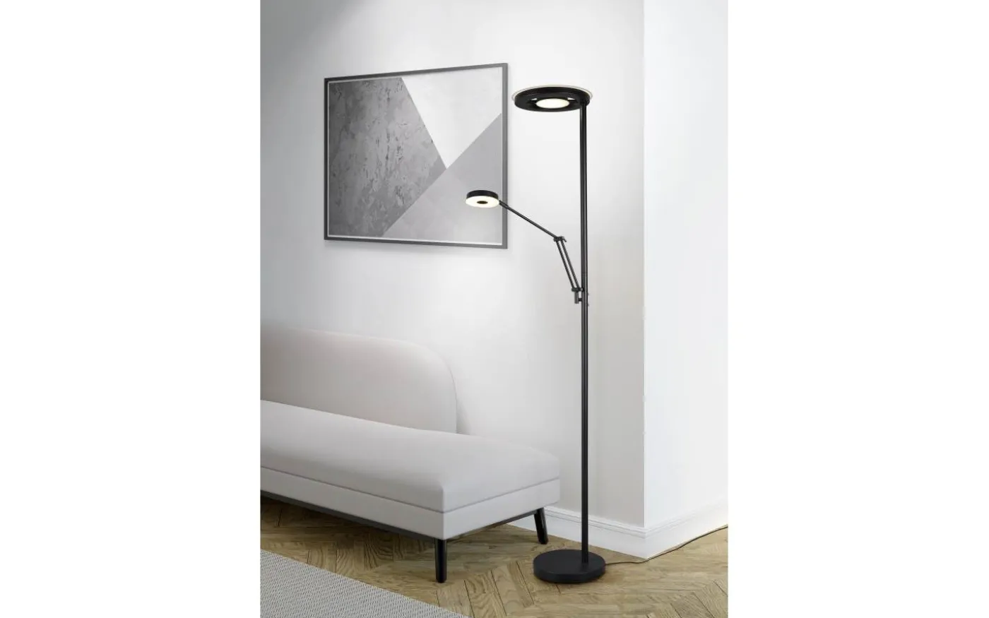 Barrie Golvlampa LED mattsvart