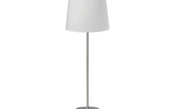 Base Bordslampa 71cm Silver med offwhite skärm