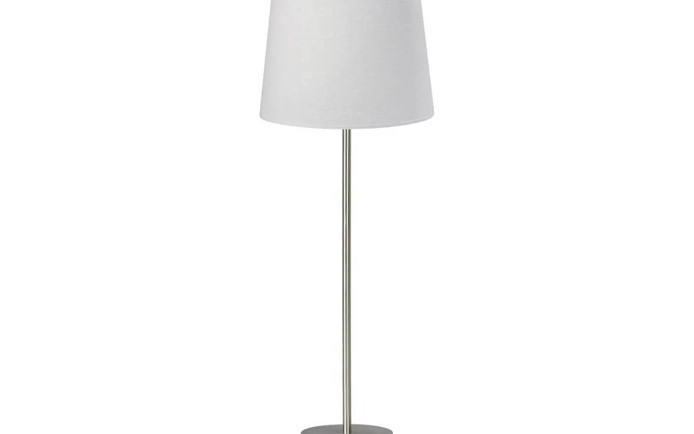 Base Bordslampa 71cm Silver med offwhite skärm