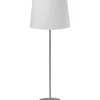 Base Bordslampa 58cm Silver med offwhite skärm