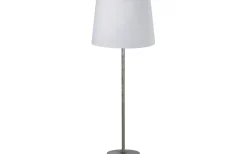 Base Bordslampa 58cm Silver med vit skärm