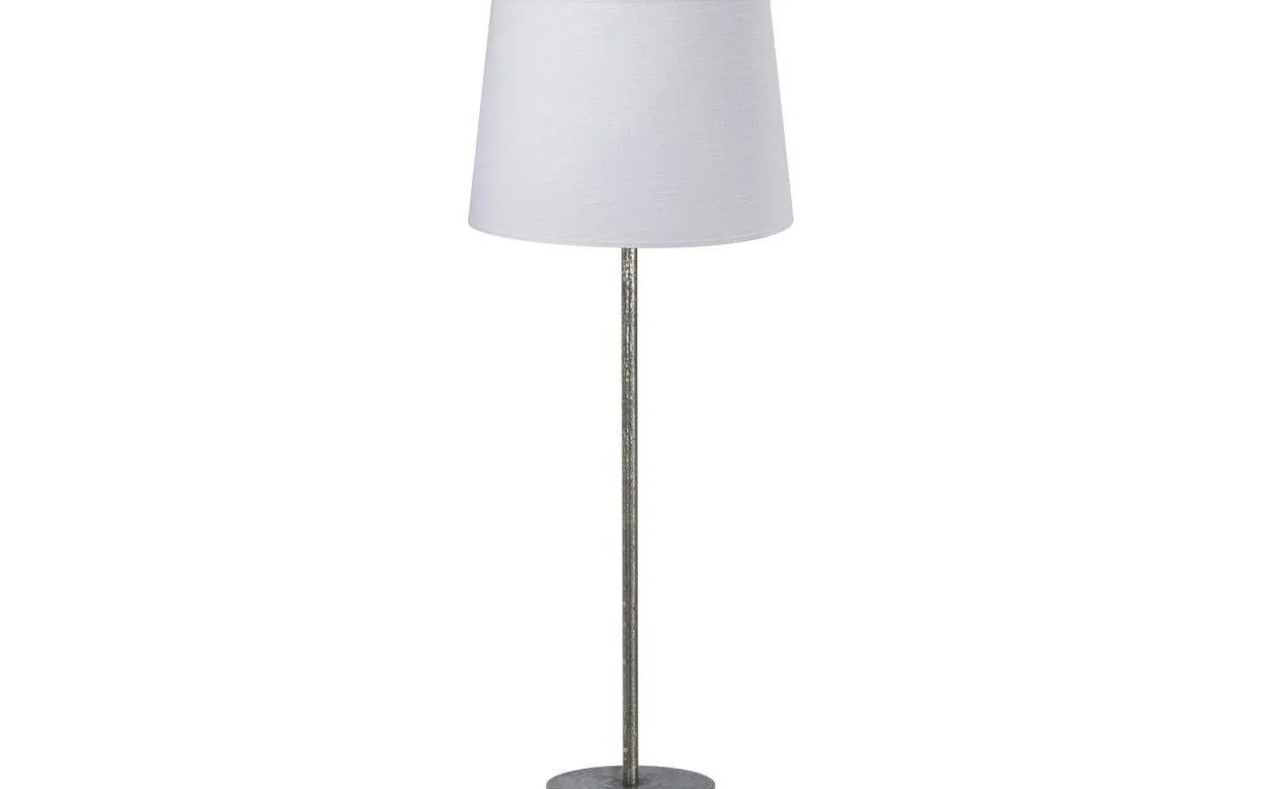 Base Bordslampa 58cm Silver med vit skärm