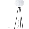 Base Tripod Golvlampa 125cm Matt Svart/Vit