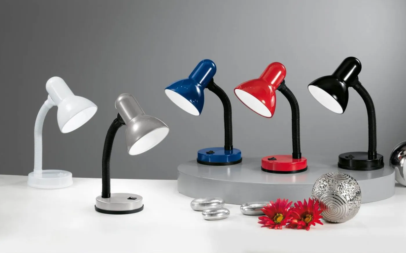 Basic Skrivbordslampa 30cm Svart