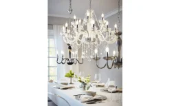 Basilano Kristallkrona 18-Arm 100cm Krom