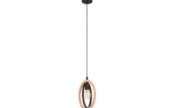 Basildon Fönsterlampa 19cm Trä/Svart