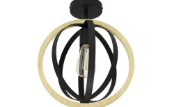 Basildon Plafond 32cm Natur/Svart