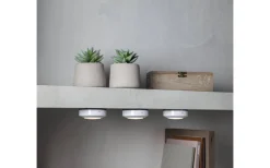 Batteridriven Spotlight m. Fjärrkontroll 3-Pack Vit