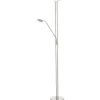 Baya Golvlampa 180cm LED 3000K 2,5+20W Matt Nickel