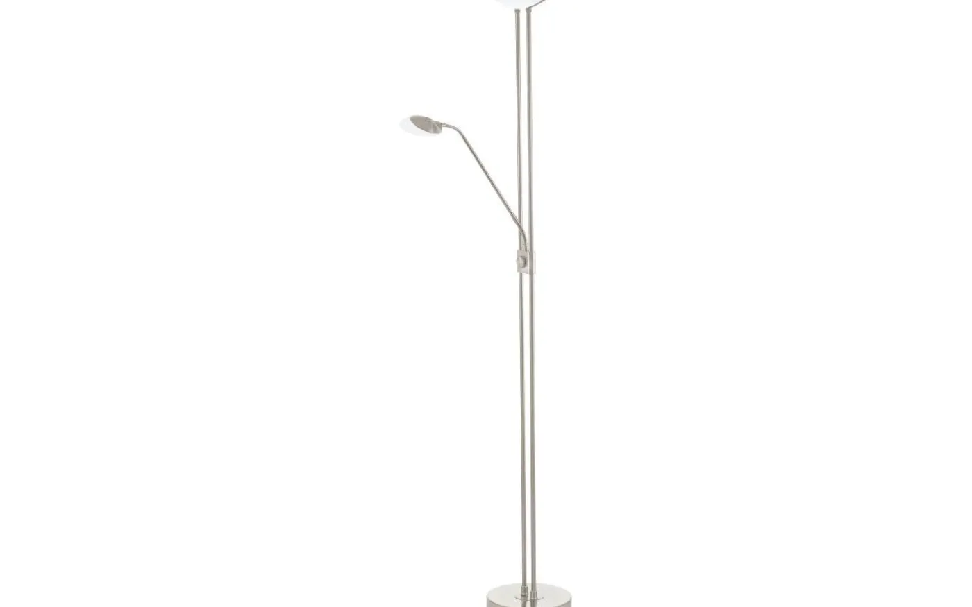 Baya Golvlampa 180cm LED 3000K 2,5+20W Matt Nickel
