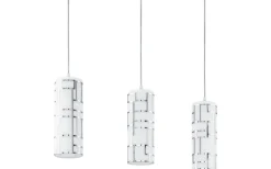 Bayman Taklampa 72cm Krom/Vit