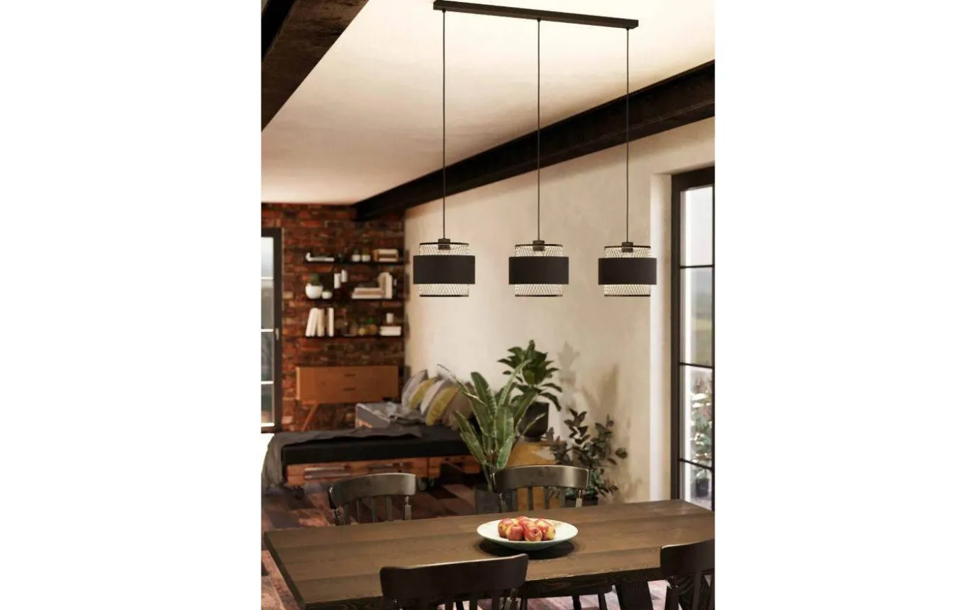 Bazely Taklampa 99cm 3L Svart