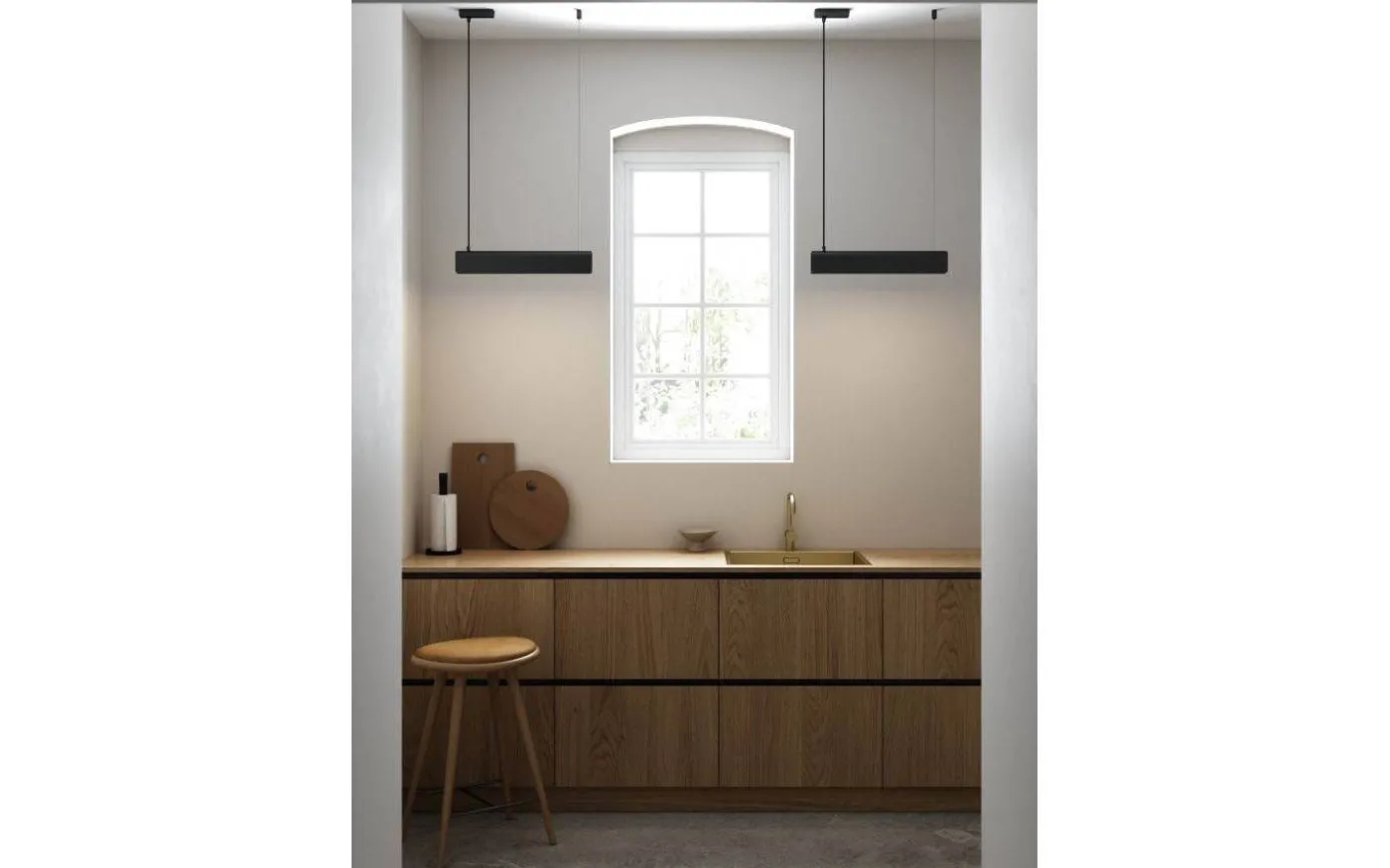 Beau Taklampa 50cm LED Svart