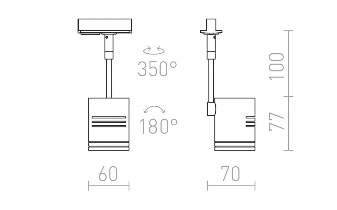 Beeba I 1-fas Spotlight Vit GU10