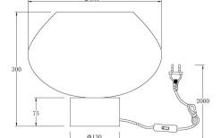 Bell Bordslampa 30cm Matt Mässing/Rök