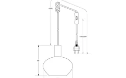 Bell Fönsterlampa 15cm Matt Mässing/Opal