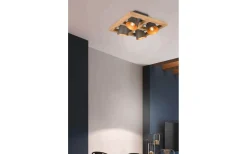 Bell Plafond 4-delad E14 antik stål