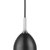 Bellevue Fönsterlampa Ø14cm Krom/Svart