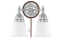 Bergman - Förnicklad / Brytare / Brunt fäste