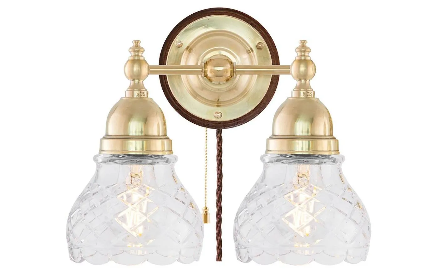 Bergman - Mässing / Brytare / Brunt fäste