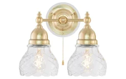 Bergman - Mässing / Brytare / Vitt fäste