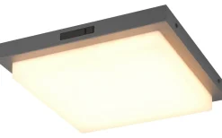 Bermejo Plafond LED 30x30cm antracit IP54