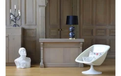 Bertone Lampfot 47cm Svart Marmor/Mässing