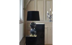 Bertone Lampfot 47cm Svart Marmor/Mässing