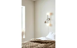 Beside Vägglampa 3L Stål/Vit