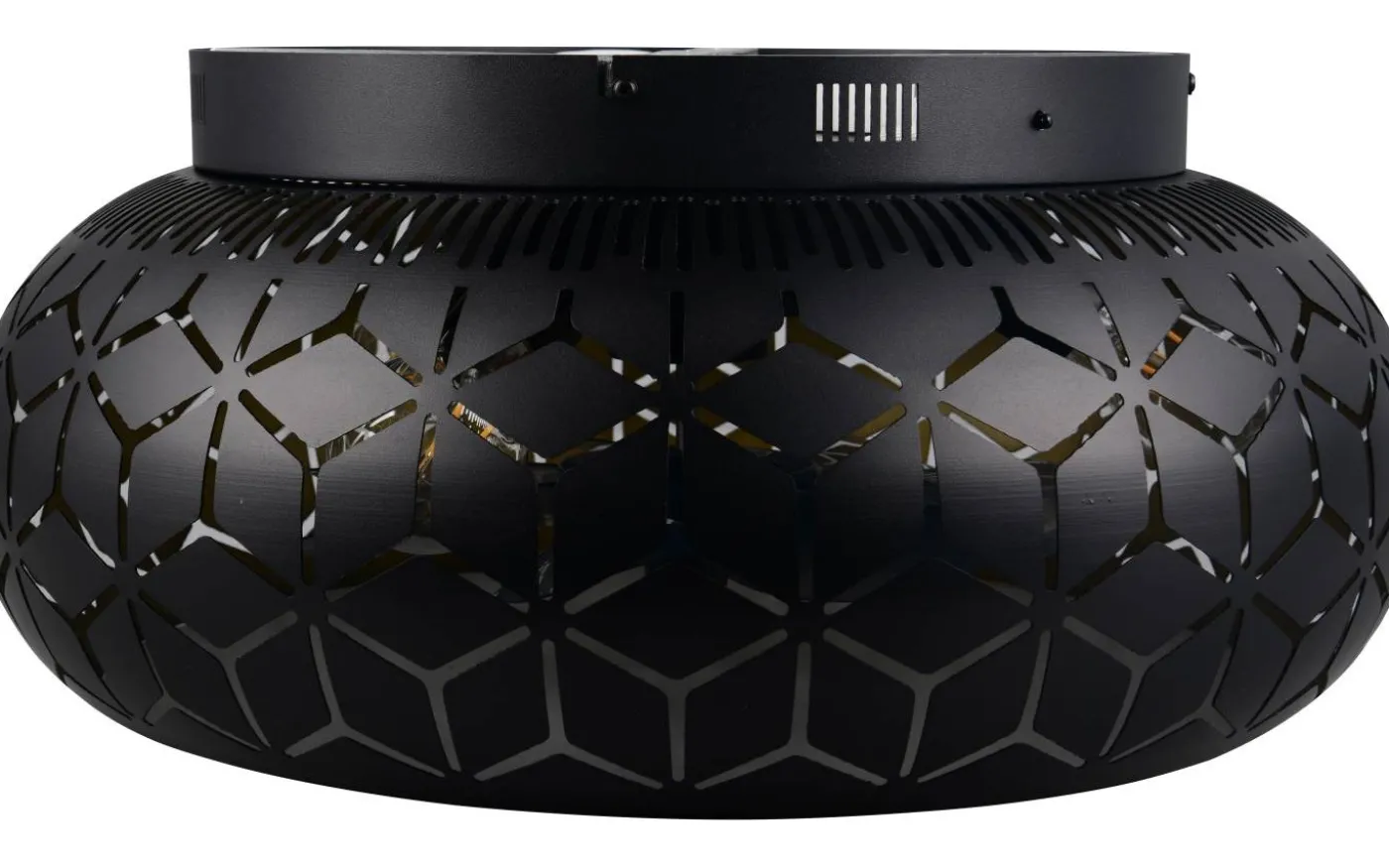 Bidar Takfläkt 50cm 3xE27 matt svart/guld