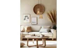 Bijou Fönsterlampa 20cm E27 brun/pappersgarn