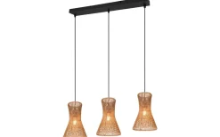 Bijou Taklampa 3-delat E27 brunt/pappersgarn