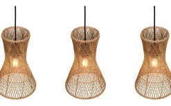 Bijou Taklampa 3-delat E27 brunt/pappersgarn