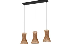 Bijou Taklampa 3-delat E27 brunt/pappersgarn