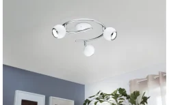 Bimeda Takspotlight 29cm GU10 LED 3000K 3x2,8W Vit