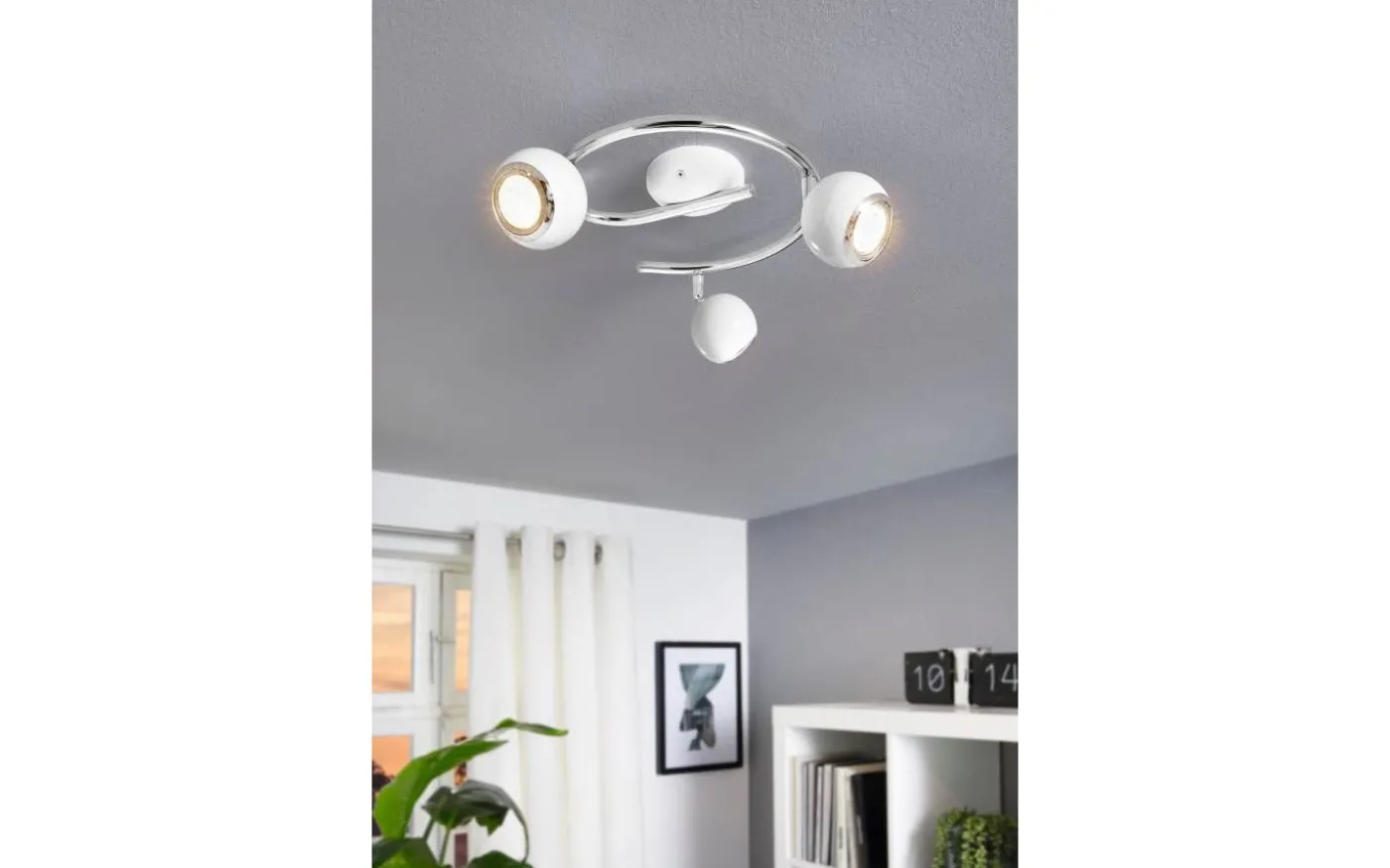 Bimeda Takspotlight 29cm GU10 LED 3000K 3x2,8W Vit