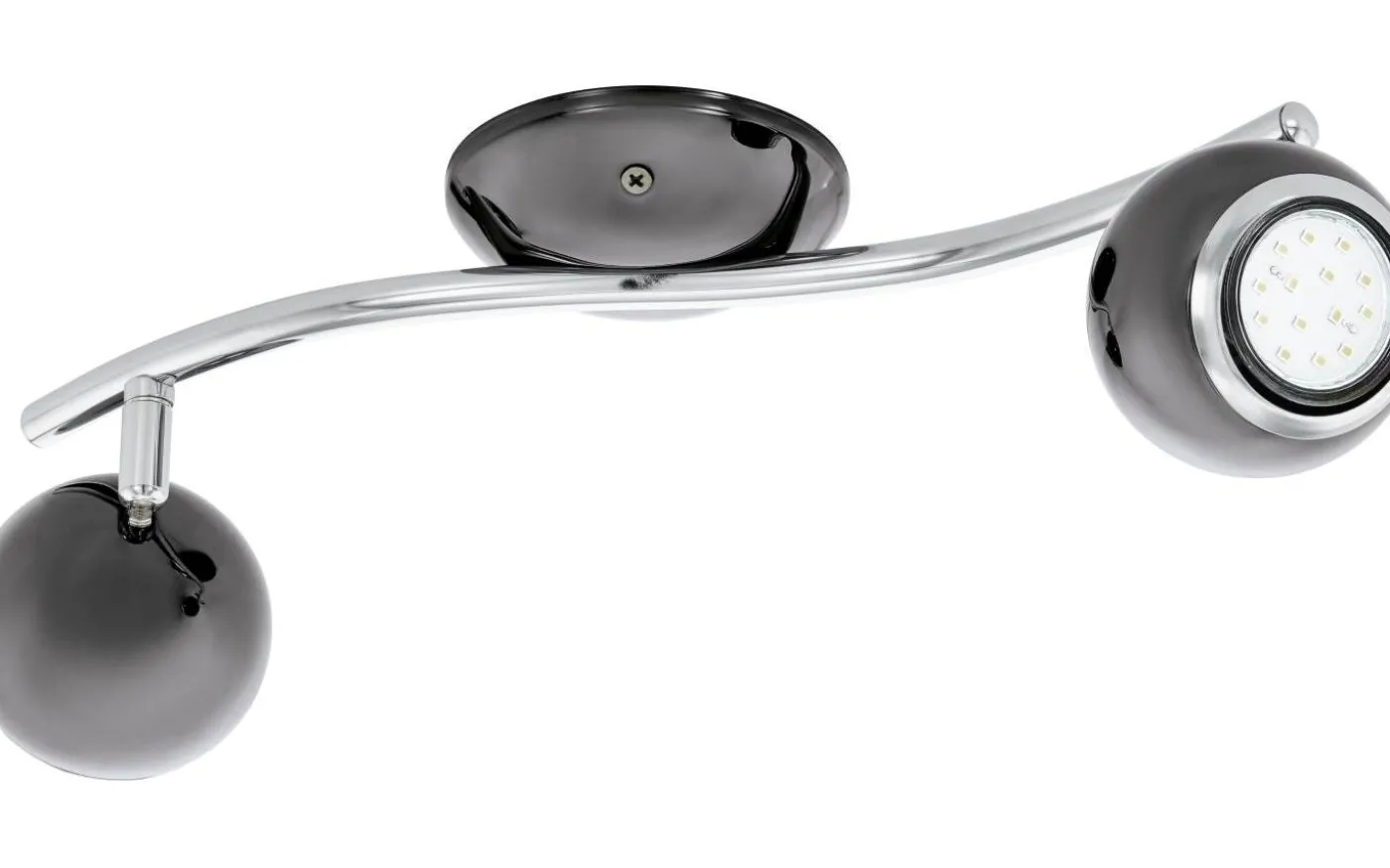 Bimeda Takspotlight 37cm GU10 LED 3000K 2x2,8W Nickel