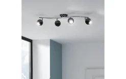 Bimeda Takspotlight 64cm GU10 LED 3000K 4x2,8W Nickel