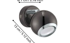 Bimeda Vägglampa LED 3000K 2,8W Nickel