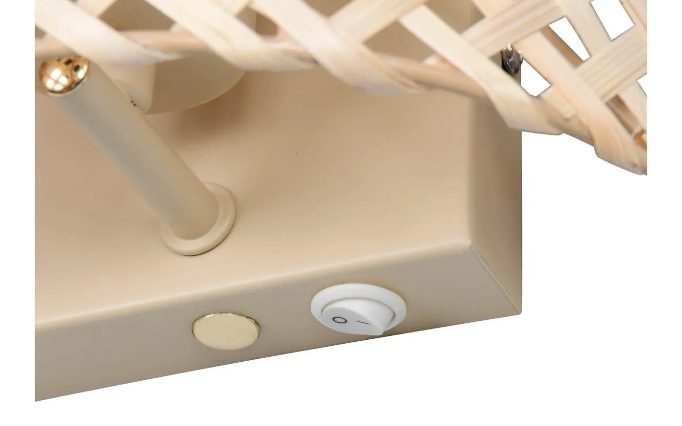 Bina Vägglampa E27 brun/bambu