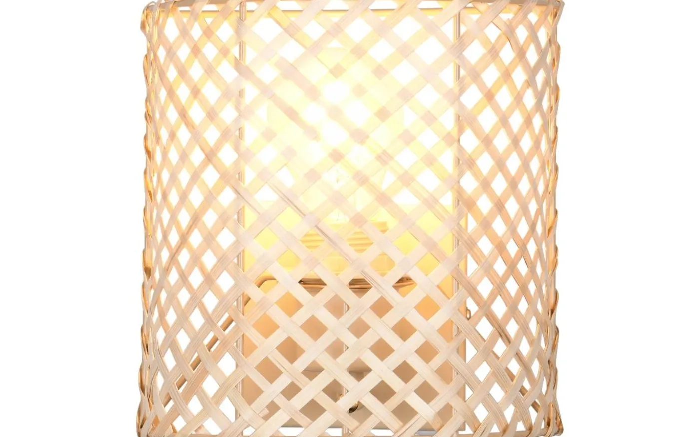 Bina Vägglampa E27 brun/bambu